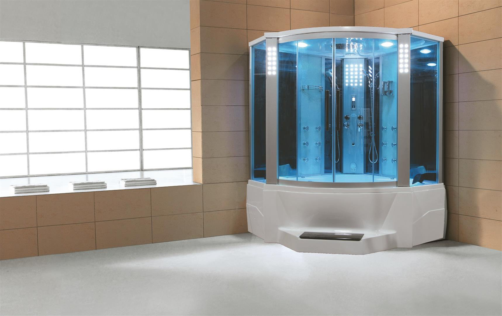 Eagle Bath 66 X 86 6 Neo Angle Sliding Steam Shower With Base Eagle Bath 66 X 86 6 Neo Angle Sliding Steam Shower With Base Included Wayfair