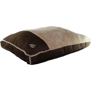 Luxurious Faux Linen Gusseted Dog Bed