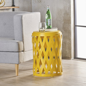 Ramiro Indoor Iron End Table by Varick..