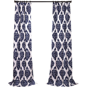Atkins Ikat Room Darkening Tab Top Single Curtain Panel
