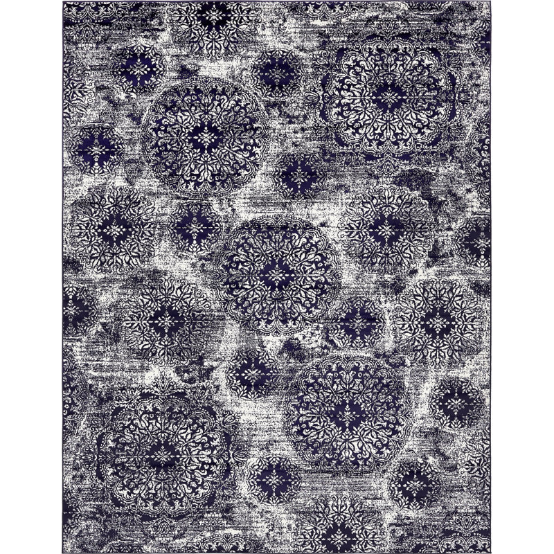 Mistana Brandt Navy Blue Area Rug Reviews Wayfair Brandt Navy Blue Area Rug