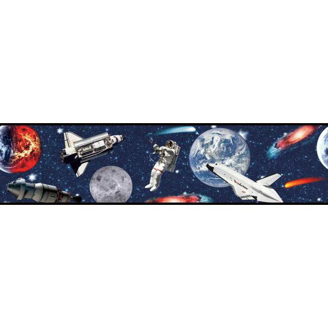 York Wallcoverings Young At Heart Blast Off 15 L X 9 W Wallpaper York Wallcoverings Young At Heart Blast Off 15 L X 9 W Wallpaper Border Wayfair