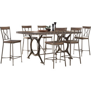 Ligia 7 Piece Count Height Dining Set by 17 Stor..