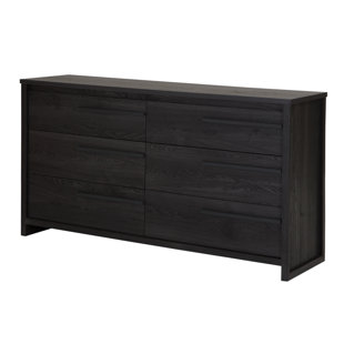 Modern Espresso Dressers Chests Allmodern Tao 6 Drawer Double Dresser
