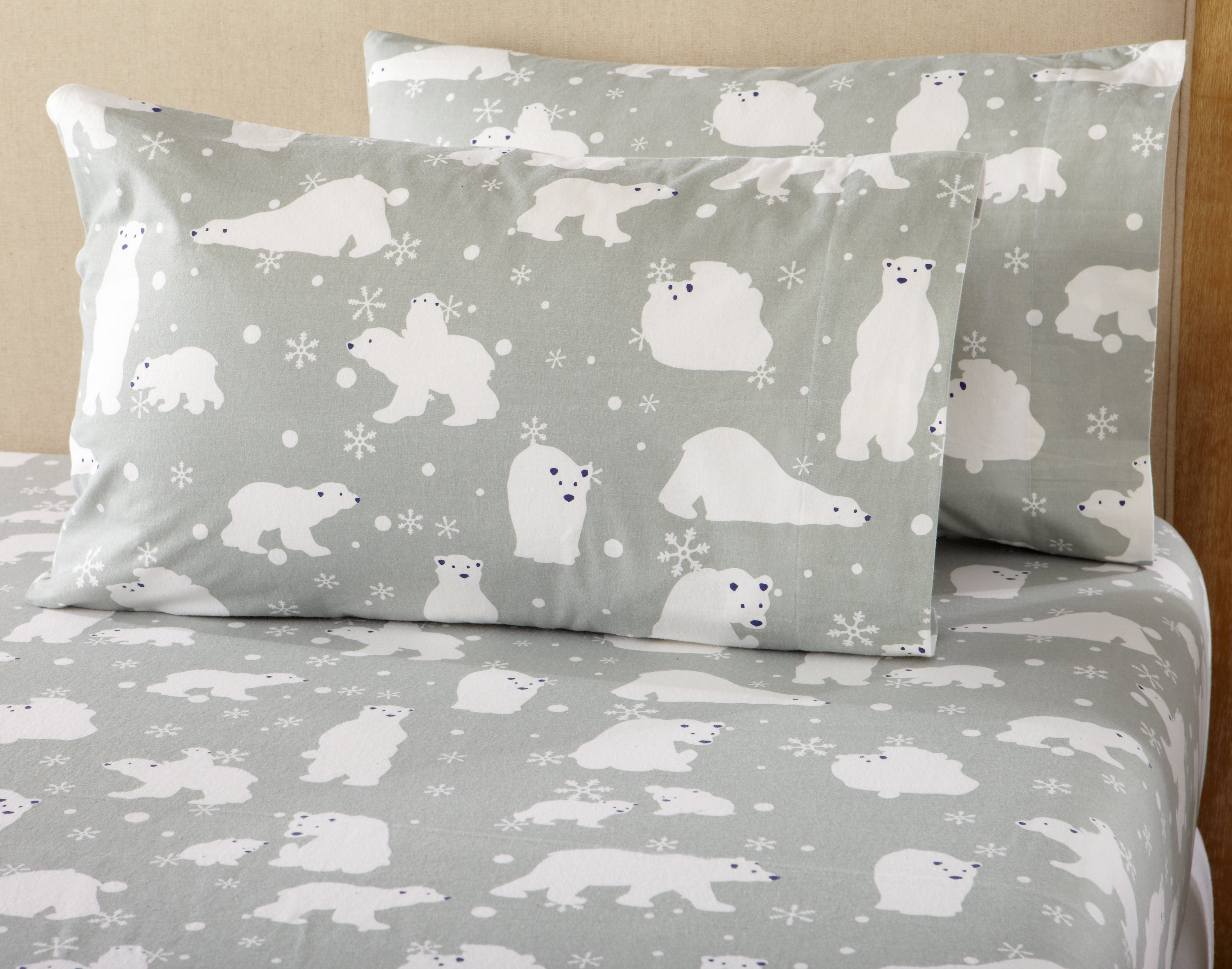 Ivy Bronx Janiya Polar Bears Super Soft Printed Flannel Sheet Set Ivy Bronx Janiya Polar Bears Super Soft Printed Flannel Sheet Set Reviews Wayfair