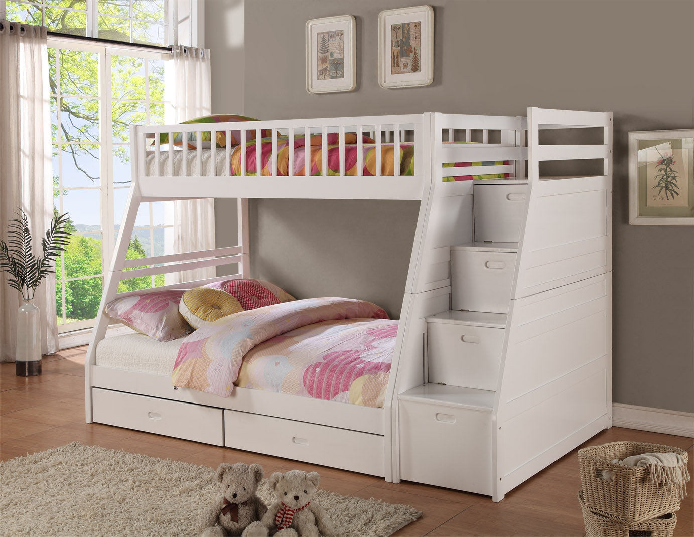 Pierre Twin Over Full Bunk Bed With Drawers Reviews Birch Lane