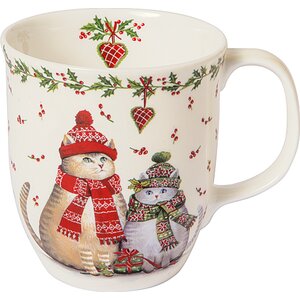 Christmas Cats Bone China Mug