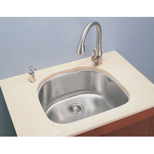 D Shape Kitchen Sink Wayfair 23 5 L X 21 W D Shape Single Undermount Kitchen Sink
