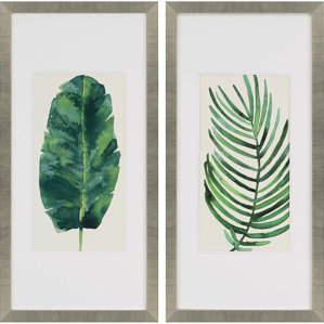 Framed Wall Art Set Of 2 framed leaves wall art | wayfair Framed Wall Art Set Of 2 framed leaves wall art | wayfair