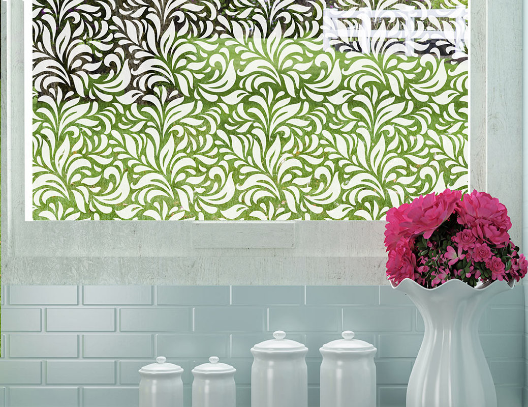 Stick Pretty Carlyle Decorative Window Film & Reviews Wayfair