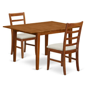 Milan 3 Piece Dining Set by East West Furniture
