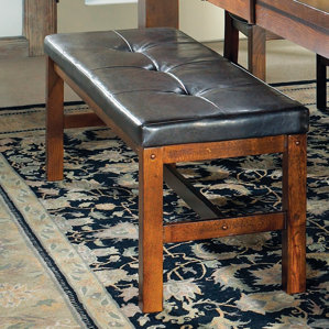 Burgess Traditional Upholstered Bench by Loon Peak