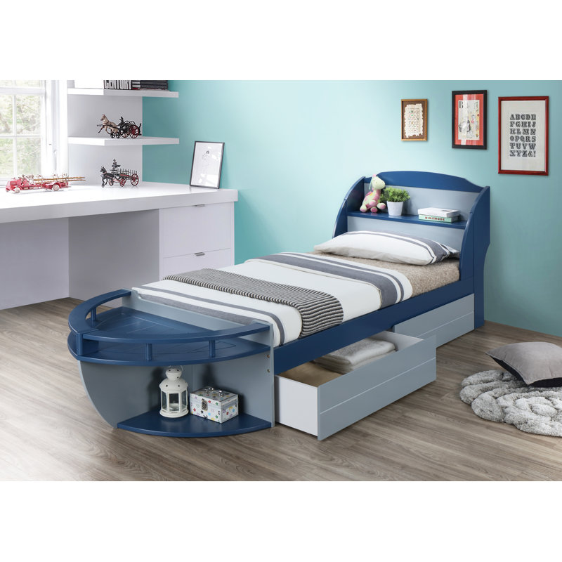 Zoomie Kids Kincade Twin Platform Bed With Drawers Reviews Wayfair