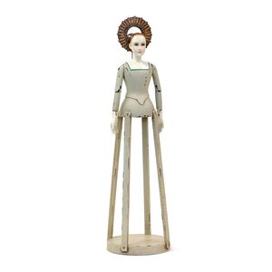 Traditional Wood Madame Statue