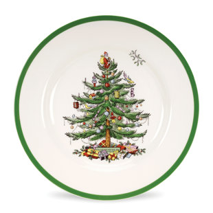 Christmas Tree Spode Dinnerware Plate Set Of 4 Christmas Tree Spode Dinnerware Plate Set Of 4