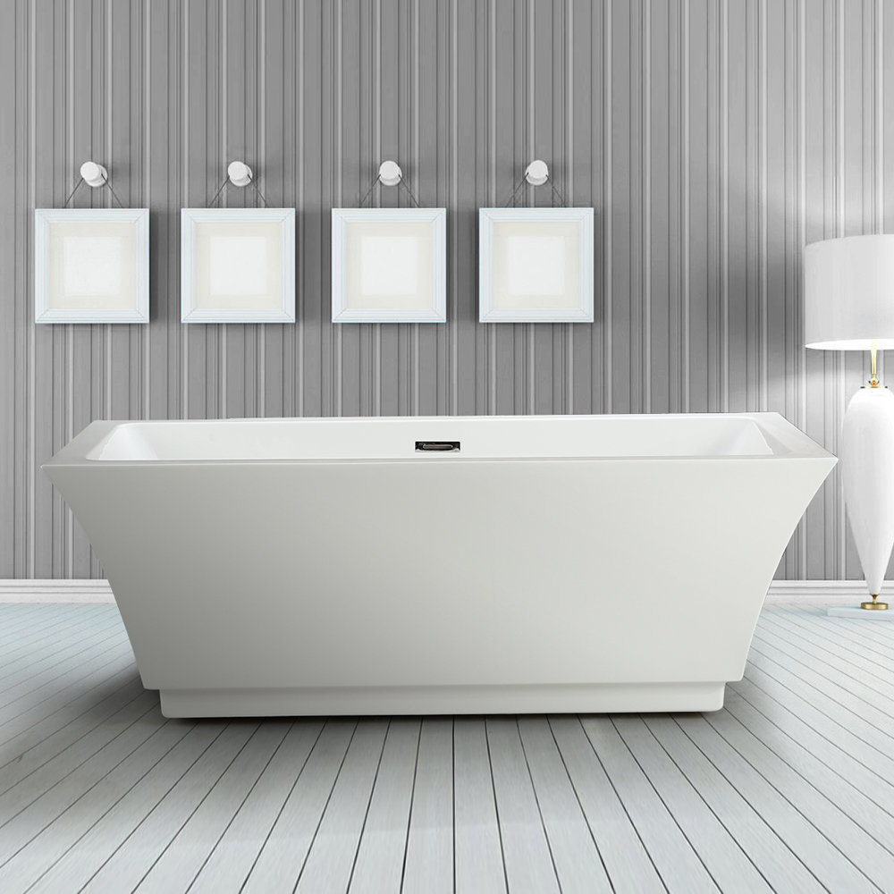 Vinnova Allegra 66 5 X 31 Soaking Bathtub Reviews Wayfair 237067 Bat Wh Allegra 66 5 X 31 Soaking Bathtub