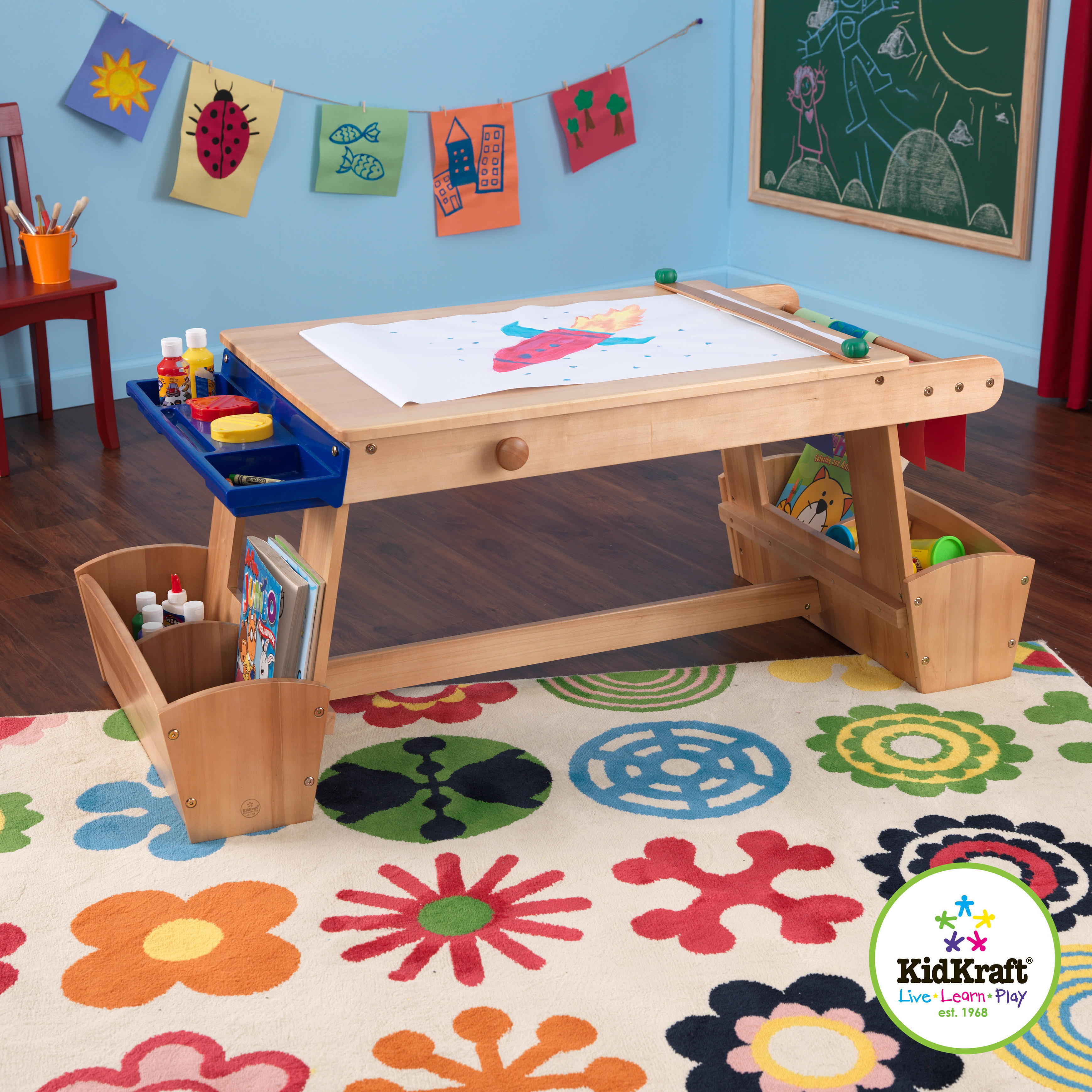Kidkraft Drying Rack Kids Arts And Crafts Table Reviews Wayfair