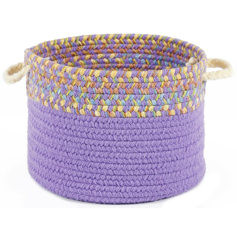 Wildon Home Breigh  Banded Basket  Color: Violet