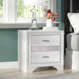 Alessandra 2 Drawer Nightstand