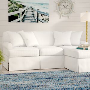Coral Gables T-Cushion Sofa Slipcover Set