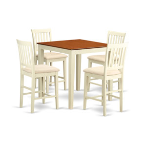 Givens 5 Piece Counter Height Pub Table Set by Three Posts
