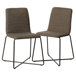 Linen Upholstered Parsons Chair (Set of 2)