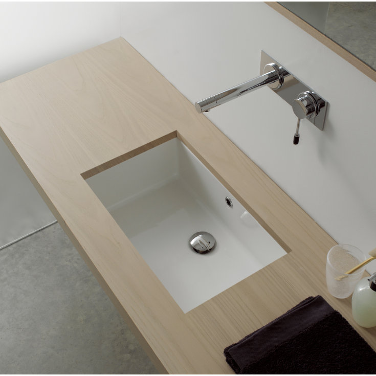 Kraus Elavo Flared Rectangular Undermount Bathroom Sink With Jacuzzi Anna White Ceramic Drop In Rectangular Bathroom Sink With Overflow