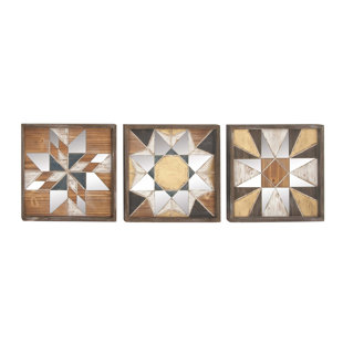 Modern Contemporary 3 Piece Wall Decor Set Allmodern 3 Piece Wood Wall Décor Set