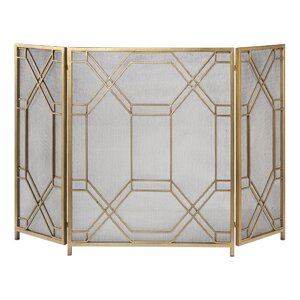 Rosen 3 Panel Iron Fireplace Screen