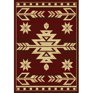 Sayre Southwestern Red Area Rug