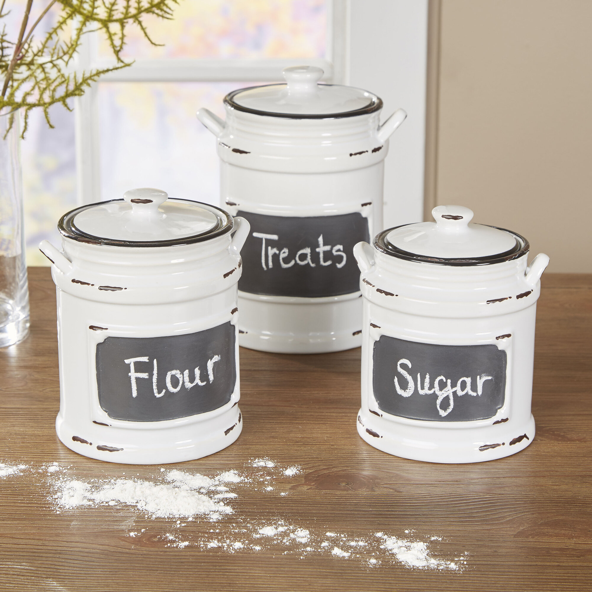 Decorative Farmhouse Style Kitchen Canister Sets - Reviews ...