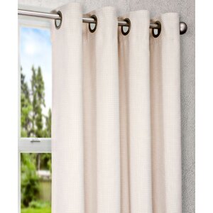 Carvalho Solid Semi-Sheer Grommet Single Curtain Panel
