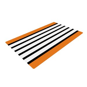 Trebam Sest Redaka Tangerine Orange Area Rug