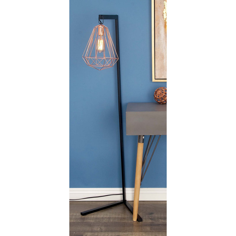 Cole Grey Metal Wire 55 Task Floor Lamp Reviews Wayfair Metal Wire 55 Task Floor Lamp