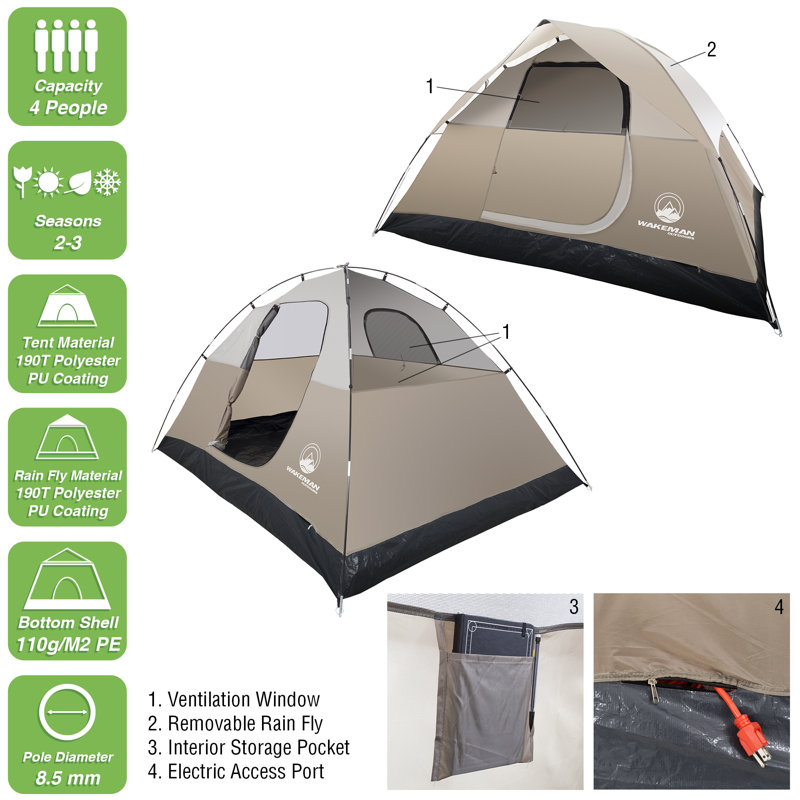 Wakeman Dome 4 Person Tent Reviews Wayfair Dome 4 Person Tent