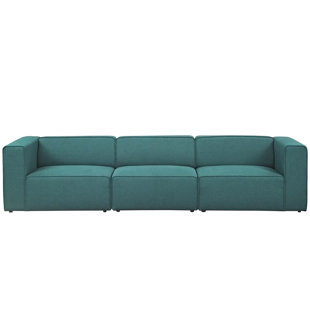 Modern Contemporary Teal Turquoise Sofa Allmodern Quickview
