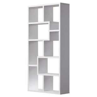 Modern Contemporary White Lacquer Bookcase Allmodern Quickview