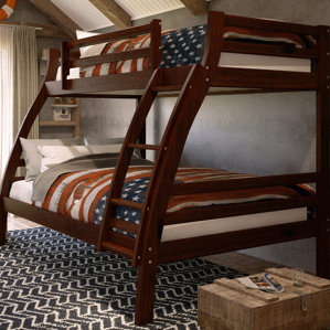 Durrell Twin Over Full Bunk Bed with Ladder by Harriet Bee