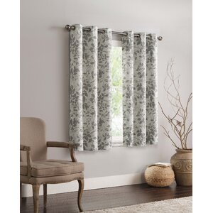 Adrianna Nature/Floral Max Blackout Grommet Single Curtain Panel