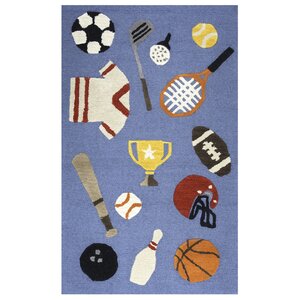 Ashlee Hand-Tufted Blue Kids Rug