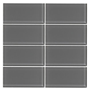 Smoke Gl Subway Tile Wayfair 3 X 6 Gl Subway Tile In Taupe Gray
