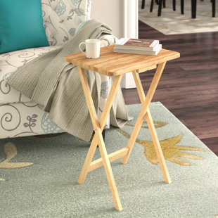 Tv Tables For Eating Wayfair Anthem Folding Tv Tray Table With Stand Set Of 4