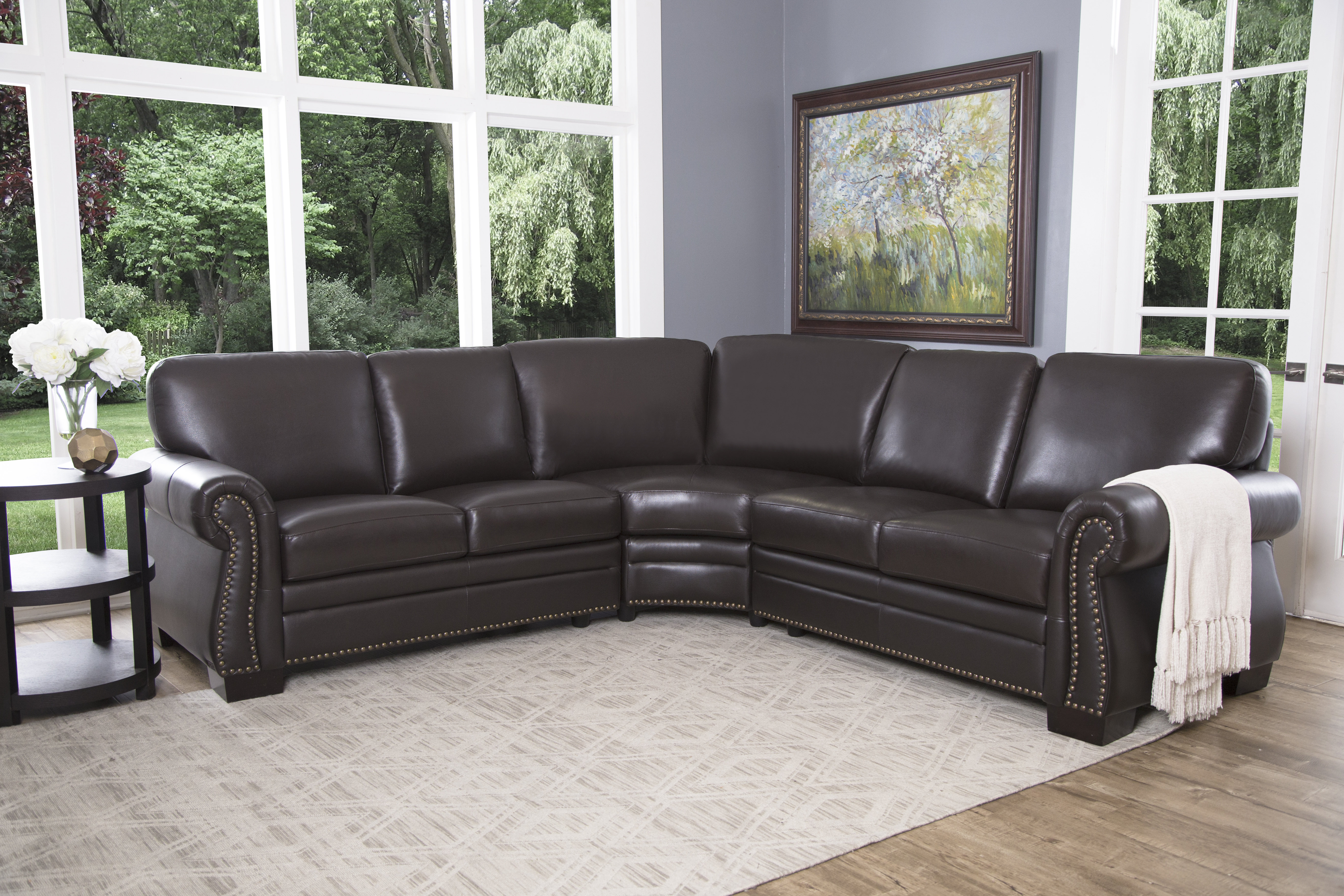 Curved Leather Sectionals You Ll Love In 2019 Wayfair