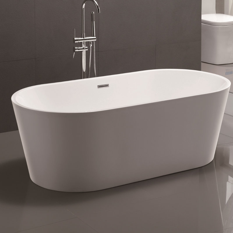 Freestanding Bathtubs You Ll Love Wayfair 59 X 29 5 Freestanding Soaking Bathtub