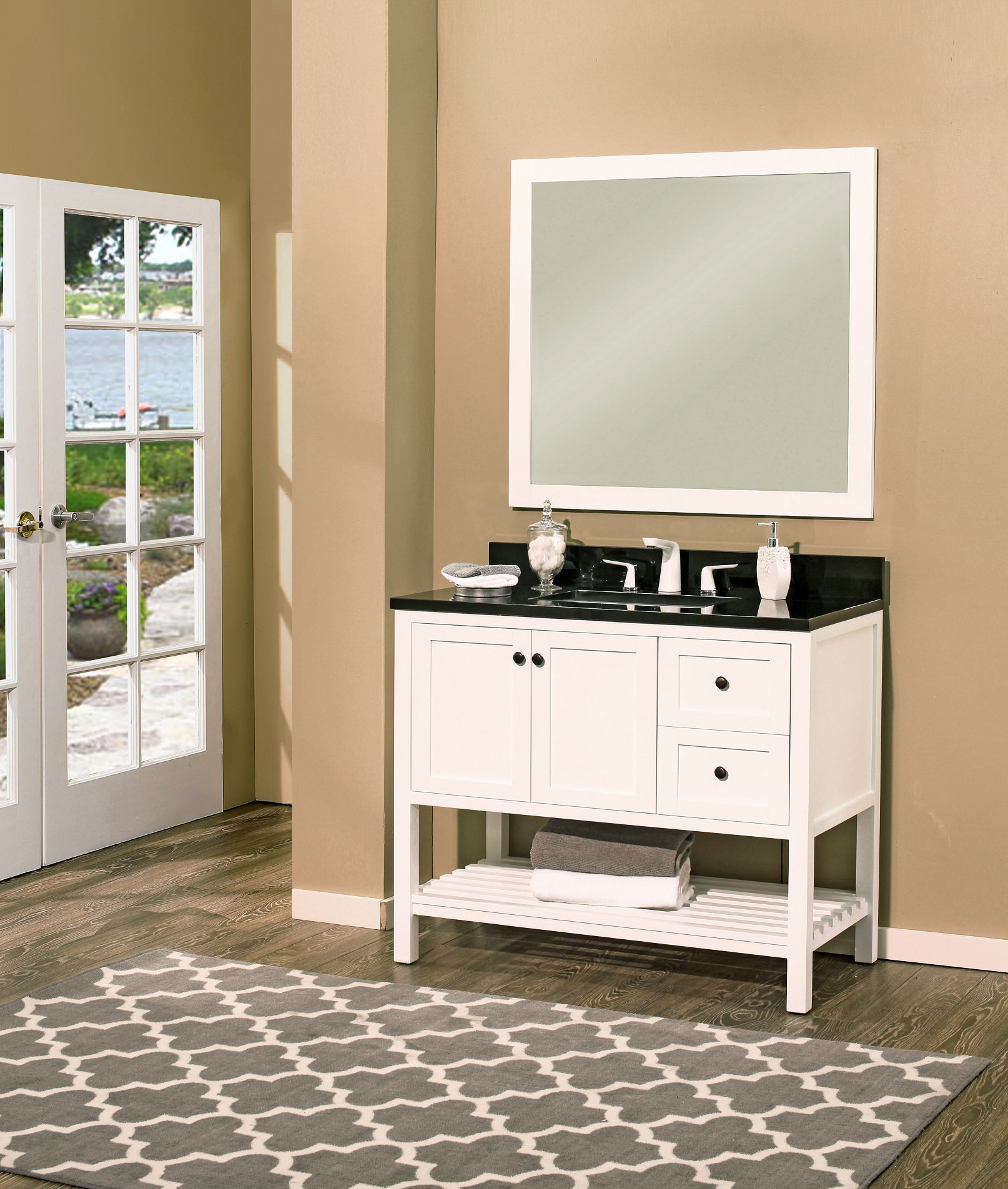 Ngy Stone Cabinet Hampton Bay 42 Single Bathroom Vanity With Ngy Stone Cabinet Hampton Bay 42 Single Bathroom Vanity With Mirror Wayfair