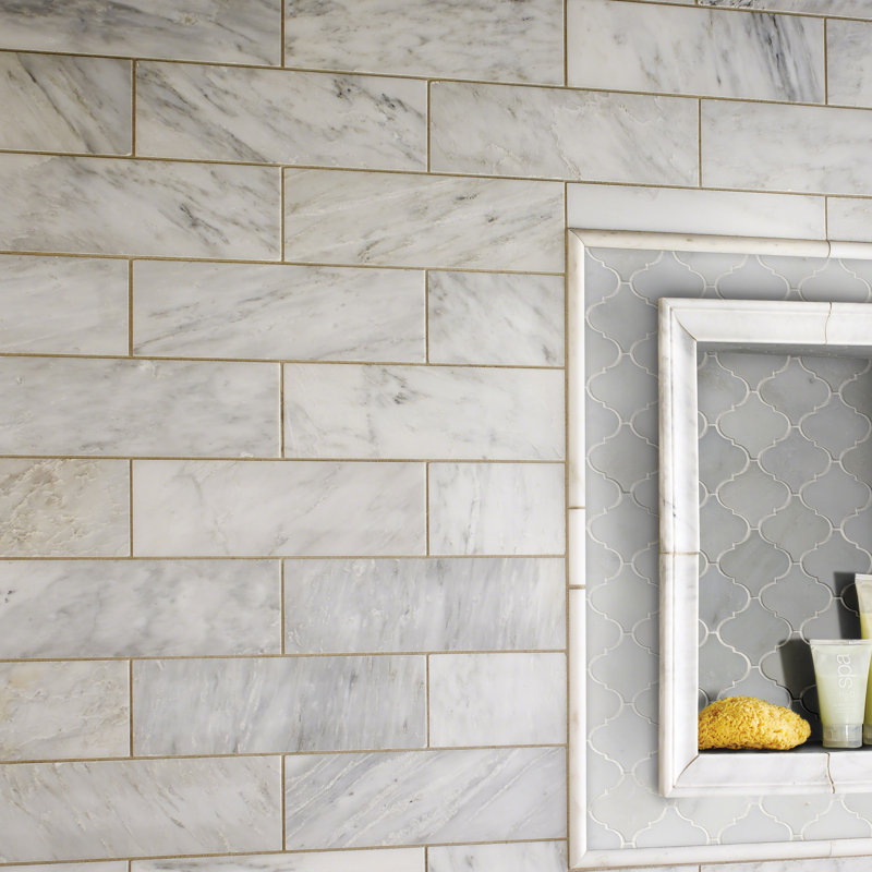 MSI 4" x 12" Honed Marble Tile in Arabescato Carrara ... (800 x 800 Pixel)