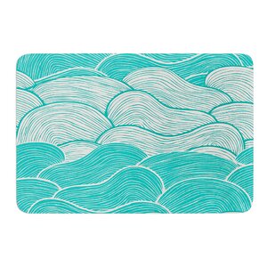 The Calm and Stormy Seas by Pom Graphic Design Bath Mat