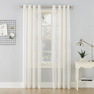 White Curtains With Pom Poms Wayfair