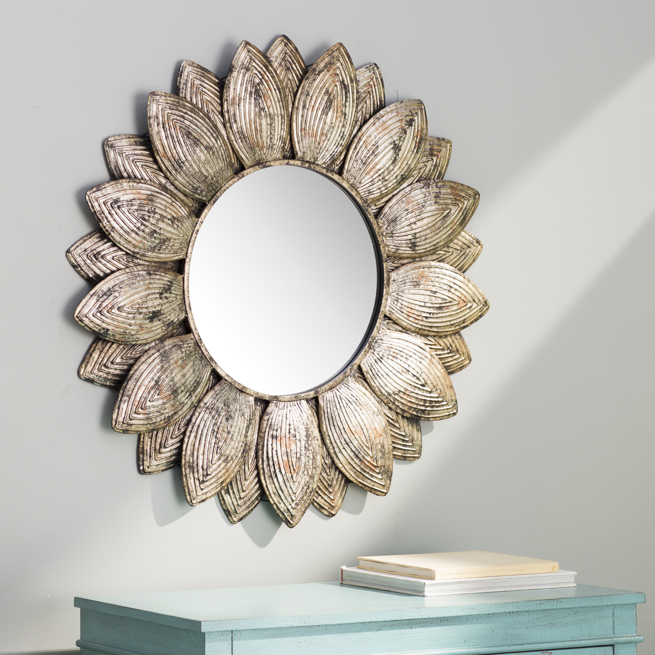 Seema Round Wall Mirror Reviews Birch Lane