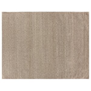 Hand-Woven Beige Area Rug